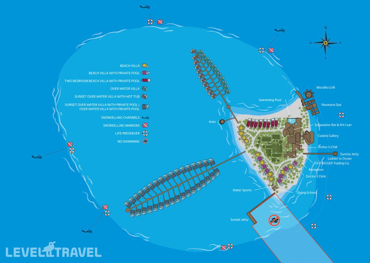 фотографии отеля Outrigger Maldives Maafushivaru Resort в Мальдивы(Ари Атолл) - фото №3