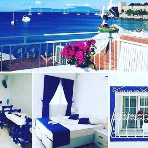 White and Blue Bodrum