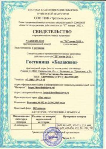 Гостиница Балаково