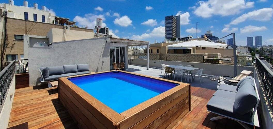 Design 3 Bdr Huge Rooftop Beach Side #Tl57