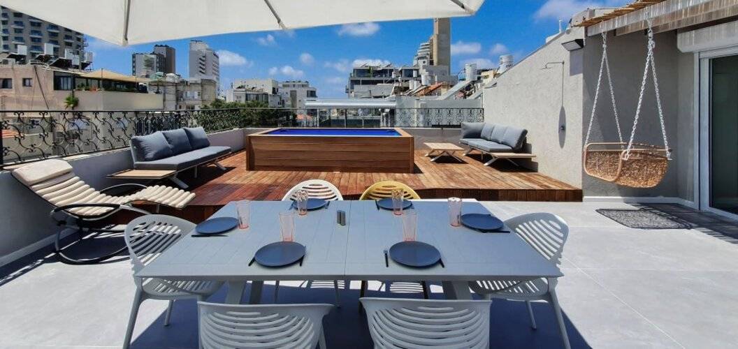 Design 3 Bdr Huge Rooftop Beach Side #Tl57