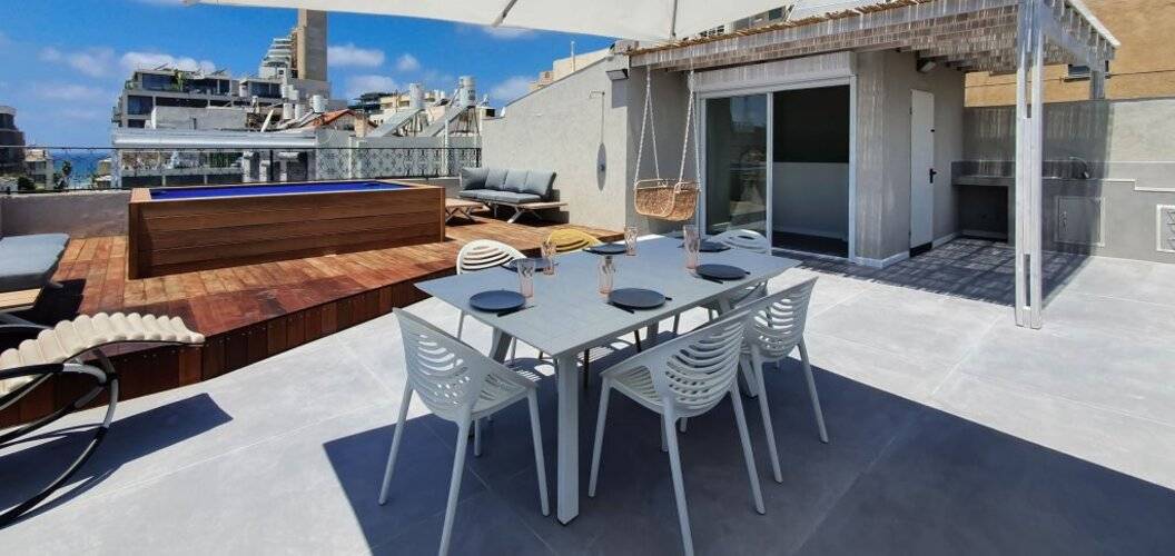 Design 3 Bdr Huge Rooftop Beach Side #Tl57