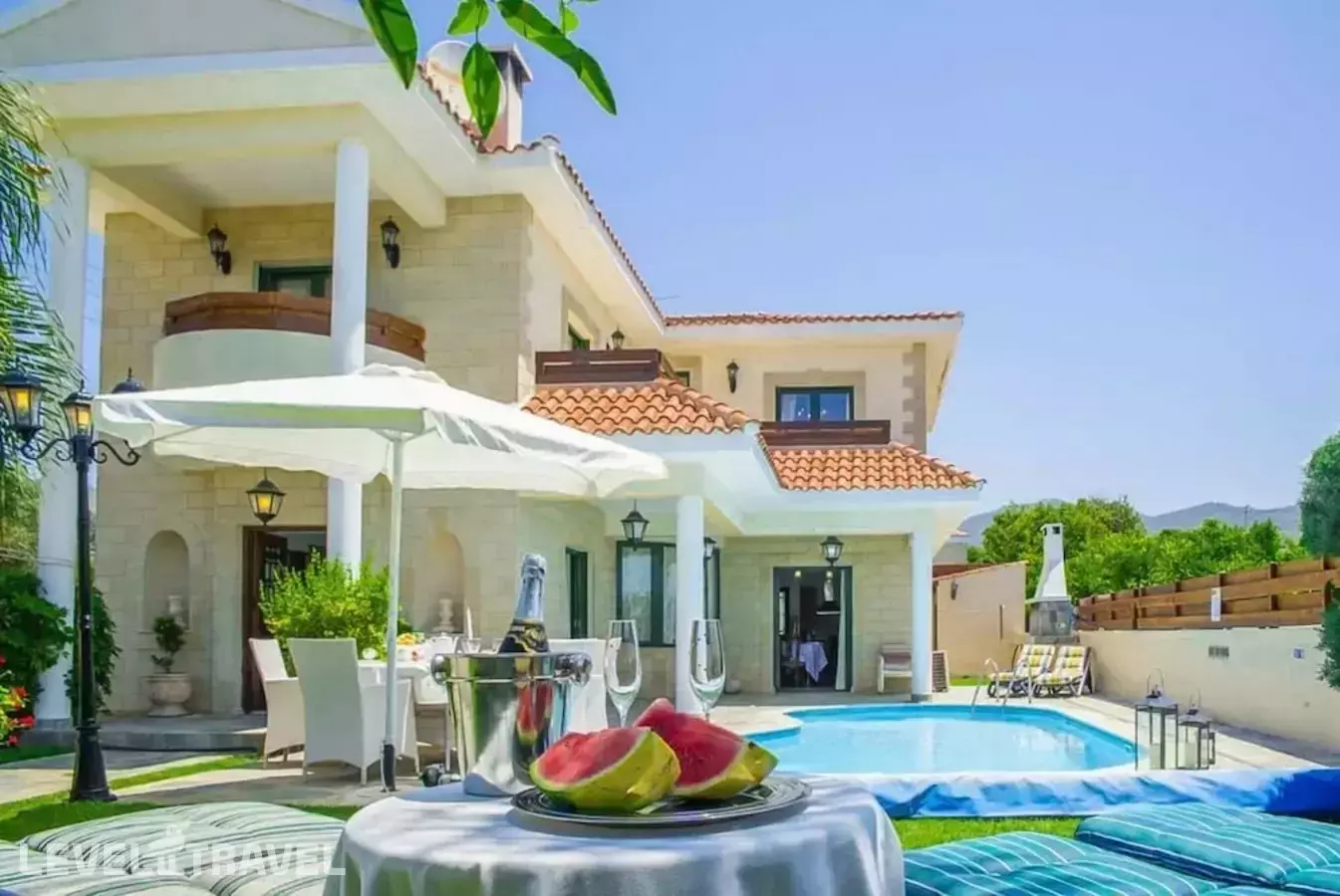 Villa Charianna Large Private Pool Walk To Beach Sea Views A C Wifi Car Not Required Eco-Frie - 1985