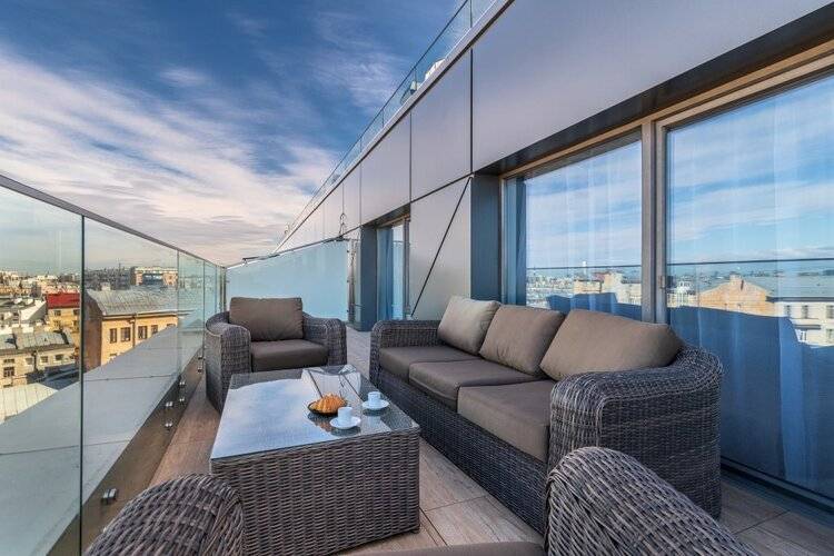 Апартаменты Apartico С Террасой И Потрясающим Видом На Город