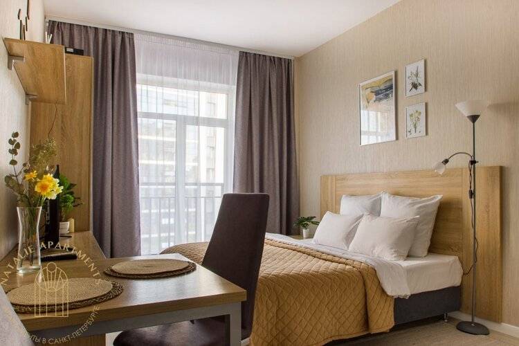 Студия Natalie Apartments Пулковское Шоссе 14/6 (7)