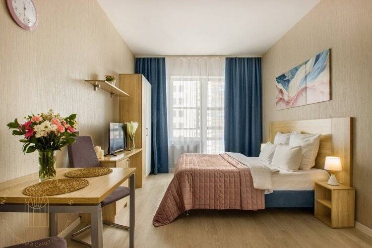 Студия Natalie Apartments Пулковское Шоссе 14/6 (9)