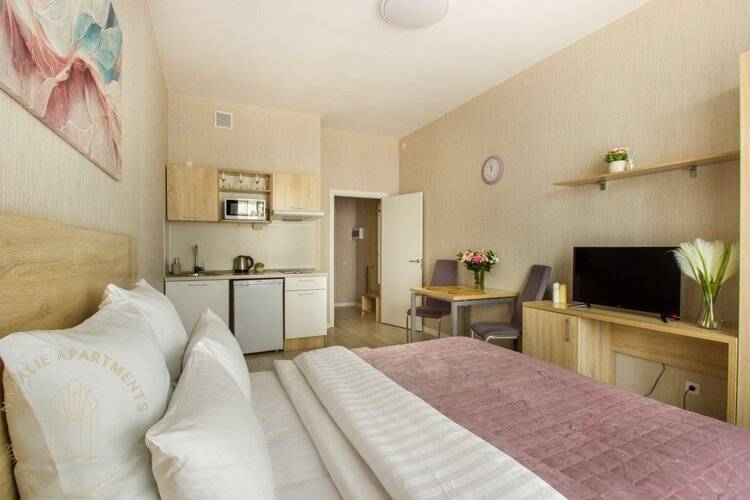 Студия Natalie Apartments Пулковское Шоссе 14/6 (9)