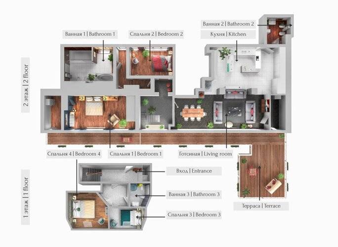 Панорамный Лофт 200м² + Терраса От Minin Apartments