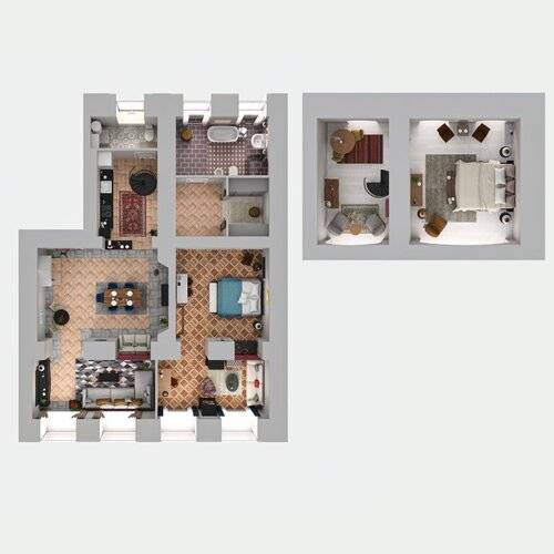 Двухуровневые Апартаменты 160м² С Видом На Собор От Minin Apartments