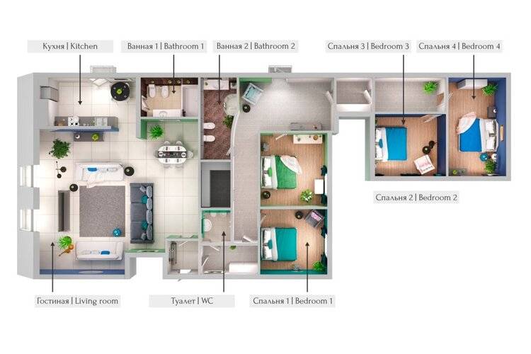 Мансарда 170м² С Балконом От Minin Apartments