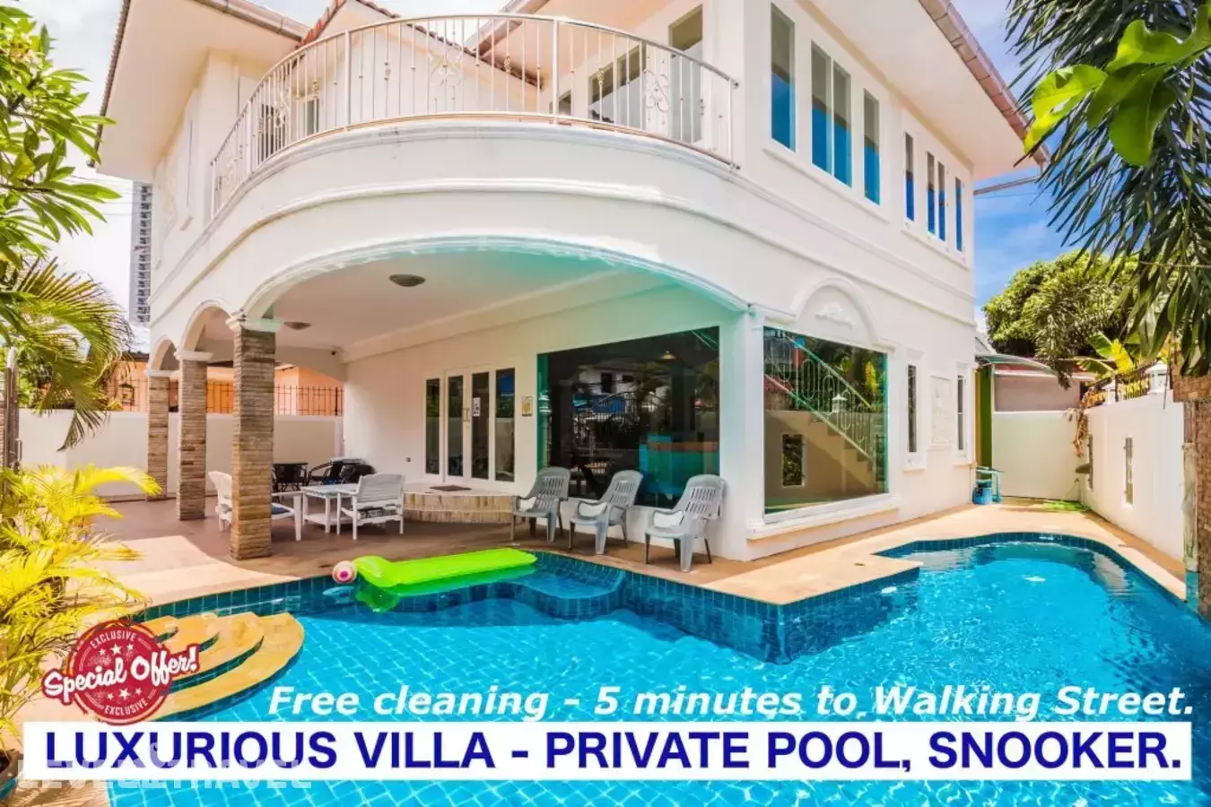 Tewaree Villa - Pattaya Holiday House Walking Street