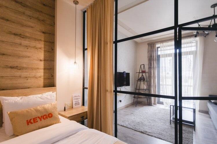 Апартаменты 1br: Urban Oasis/Balcony/Easy Check-In/Keygo 53