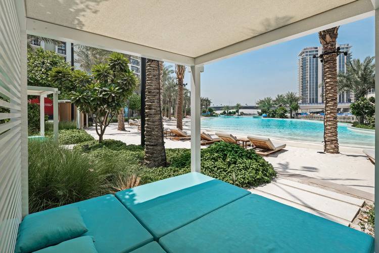 Pool Side View At Dubai Creek Harbour
