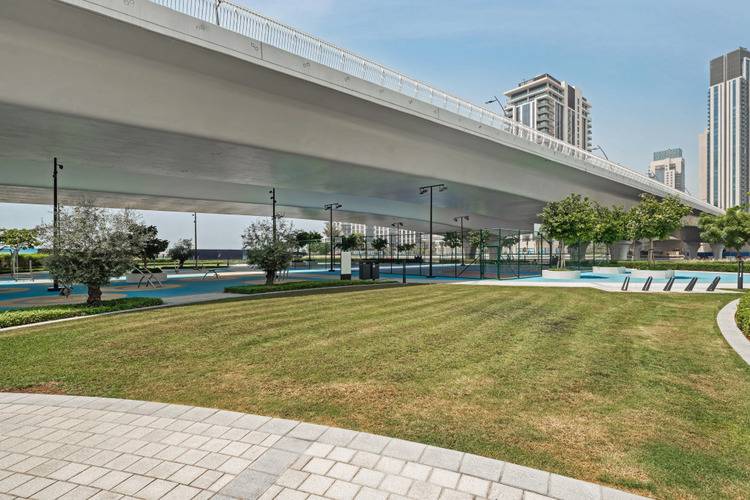 Pool Side View At Dubai Creek Harbour