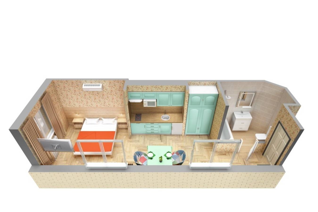 фотографии отеля Апартаменты Duo С Парковкой в Россия(Ленинский район) - фото №3