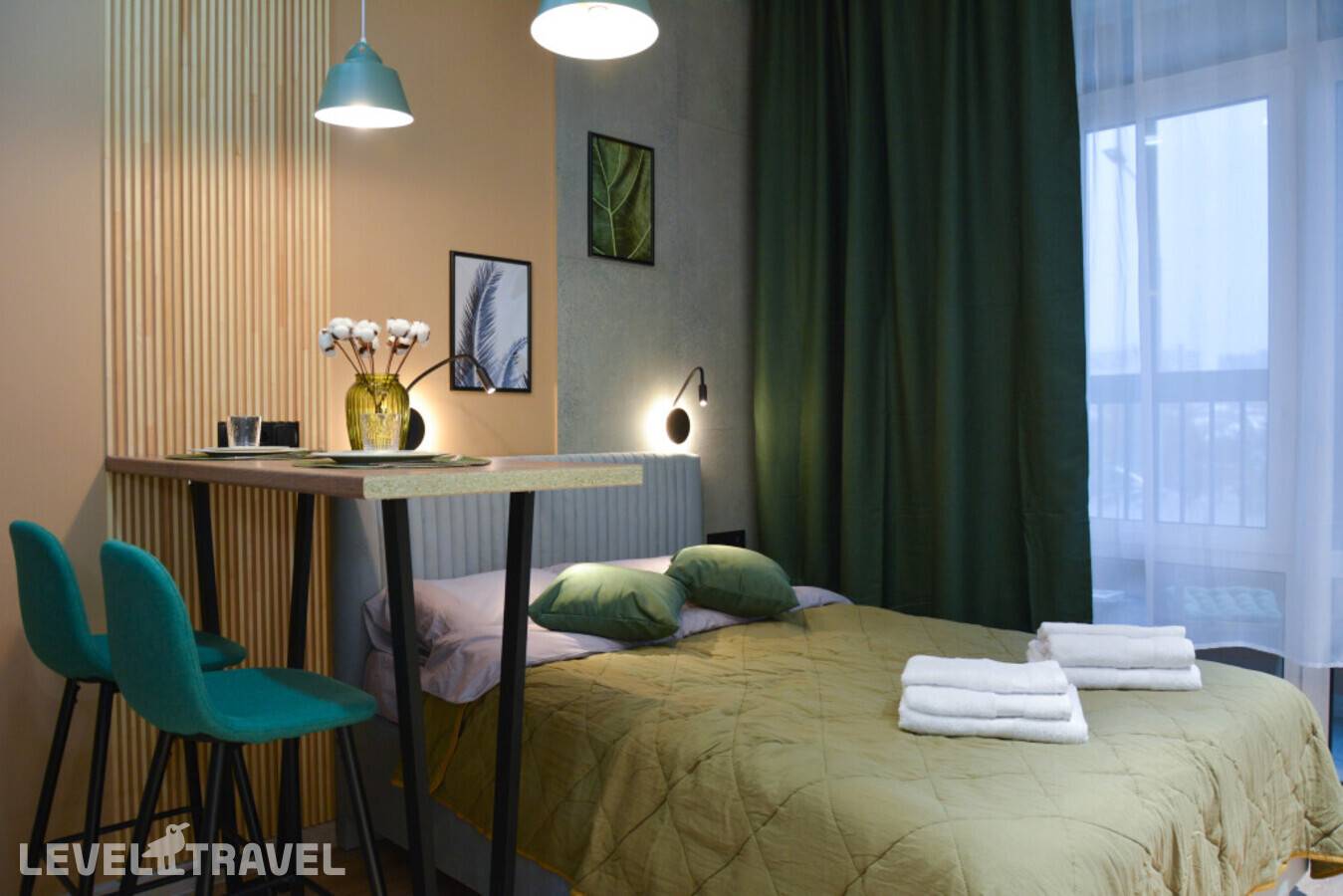 фотографии отеля Квартира Современная Студия В Жк Испанские Кварталы в Россия(Новомосковский административный округ (НАО)) - фото №11