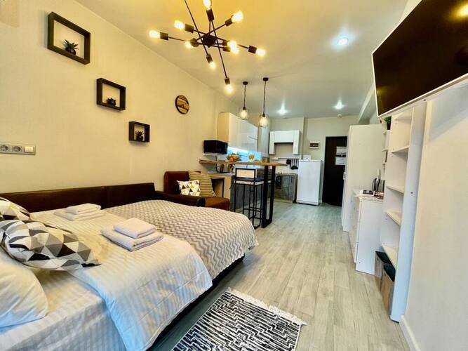 Апартаменты Sun City Apartments Жк Сокол С Балконом