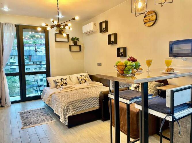 Апартаменты Sun City Apartments Жк Сокол С Балконом