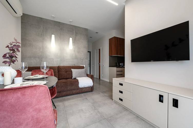 Апартаменты Red Apartments Арт Лайт Сити Апартамент Мигель