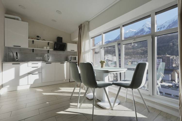 Квартира Студия С Панорамными Окнами Напротив Отеля Мариотт