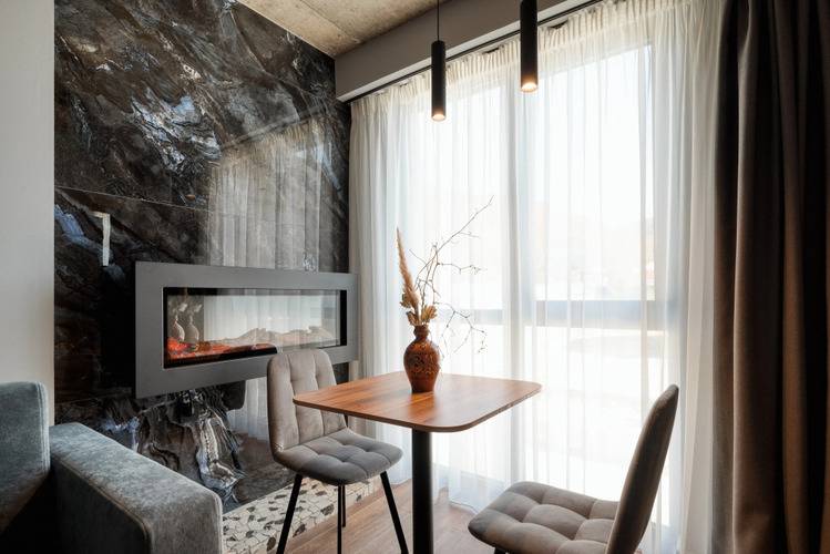 Апартаменты В Стиле Лофт Панорамные Окна Напротив Курорта Красная Поляна