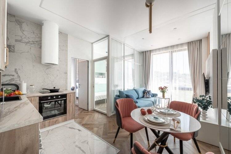 Апартаменты Myhomeyourhome На Яна Фабрициуса 64