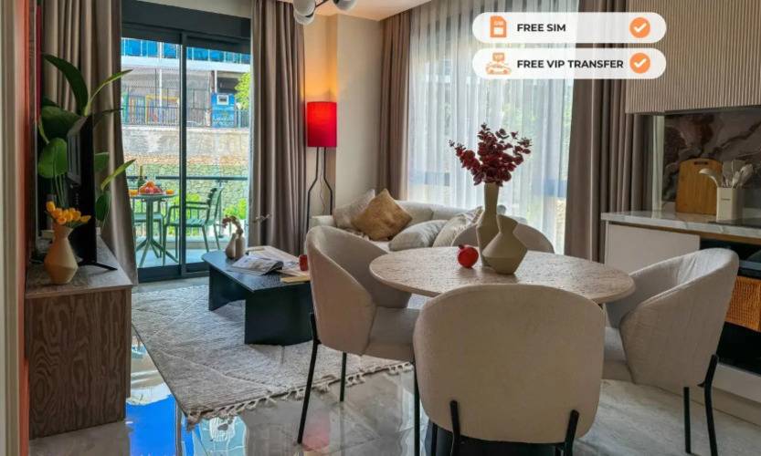 Апартаменты 1+1 Qoople Excellence A 14 В 100 М От Моря