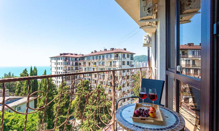 Двухкомнатная Квартира С Балконом И Видом На Море Романовский Lamare — фото 25