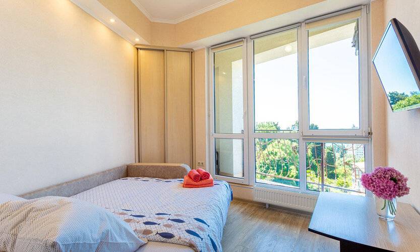 Двухкомнатная Квартира С Балконом И Видом На Море Романовский Lamare — фото 2