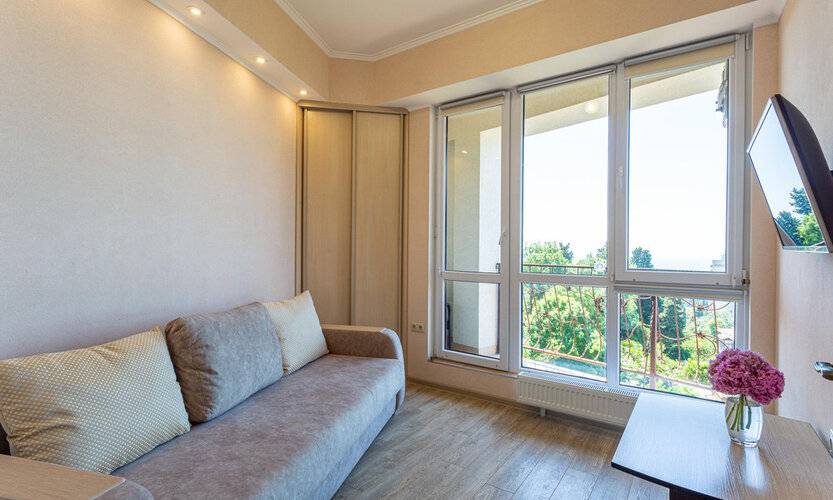 Двухкомнатная Квартира С Балконом И Видом На Море Романовский Lamare — главное фото