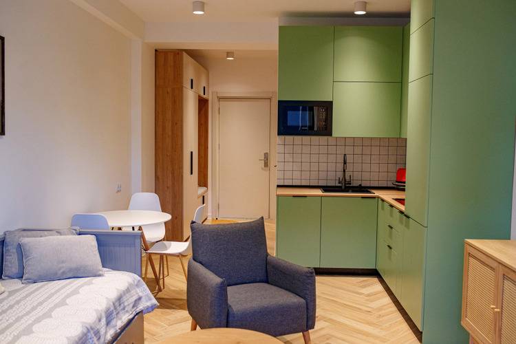 Апартаменты Современные Апартаменты С Отдельной Спальней И Гостиной В Центре Нового Гудаури Здание Neo — фото 4