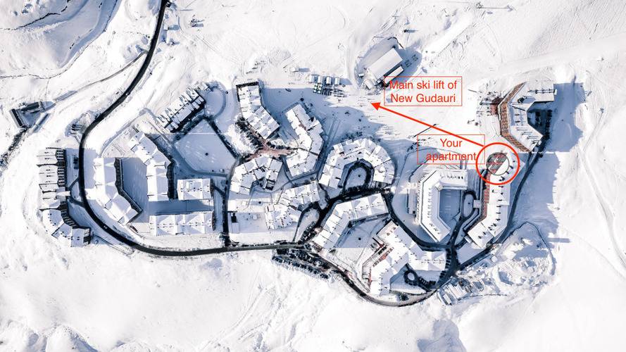 Апартаменты Просторные Апартаменты С 2 Спальнями И 2 Ванными В Здании Neo Ski-In/Ski-Out Новый Гудаури — фото 31