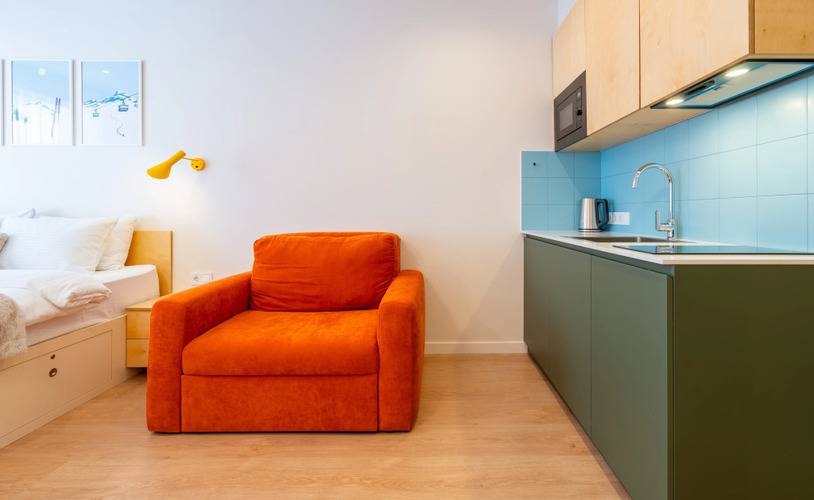 Апартаменты Nordic Color Studio New Gudauri F1 Near Main Ski Lift — фото 9