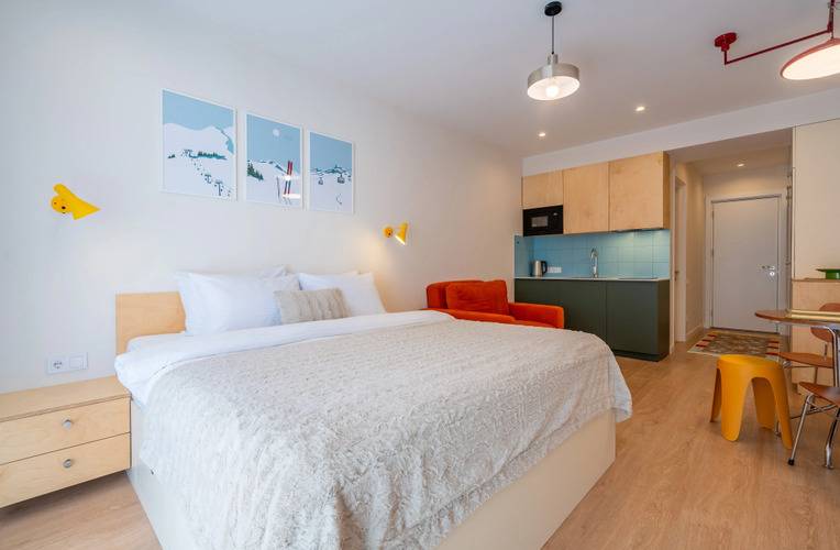 Апартаменты Nordic Color Studio New Gudauri F1 Near Main Ski Lift — фото 40