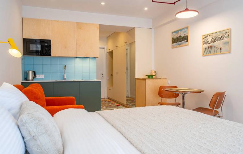 Апартаменты Nordic Color Studio New Gudauri F1 Near Main Ski Lift — фото 3