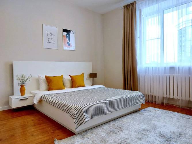 Апартаменты Space Apart Astana С3а - Просторная Студия С Балконом В Районе Байтерека 1★, Казахстан