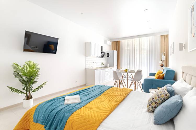 Апартаменты Светлая Просторная Современная Студия От Home Group Apartments