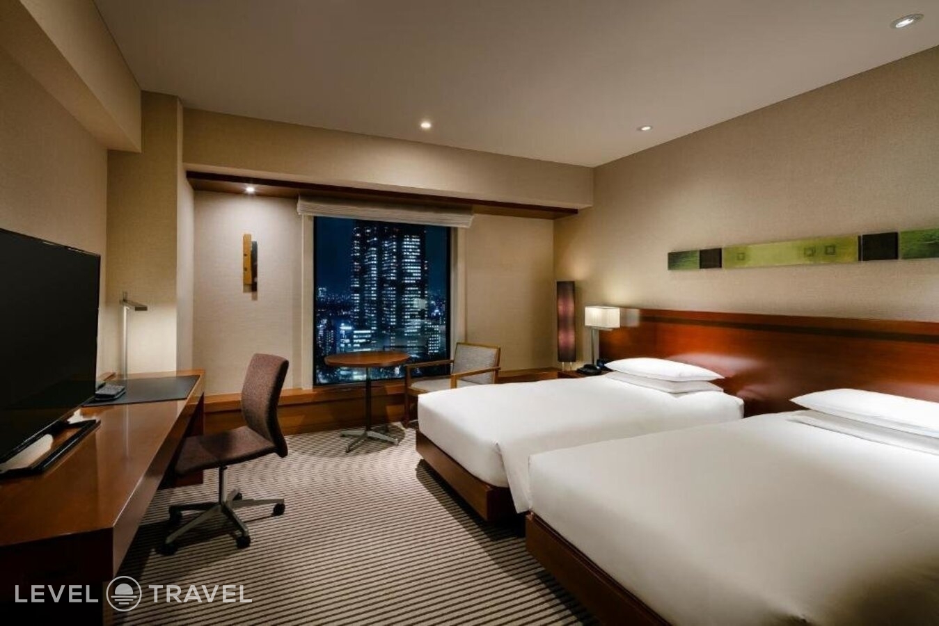 фотографии номера Делюкс с видом на город (две односпальные кровати) отеля Hyatt Regency Tokyo в Япония(Токио) - фото №4