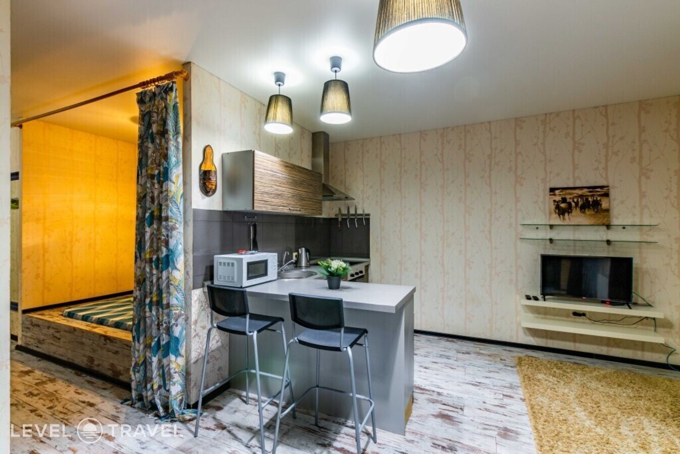 фотографии номера Апартаменты с балконом отеля Апартаменты Мегаполис DreamHouse Щорса 39 в Россия(Екатеринбург) - фото №7