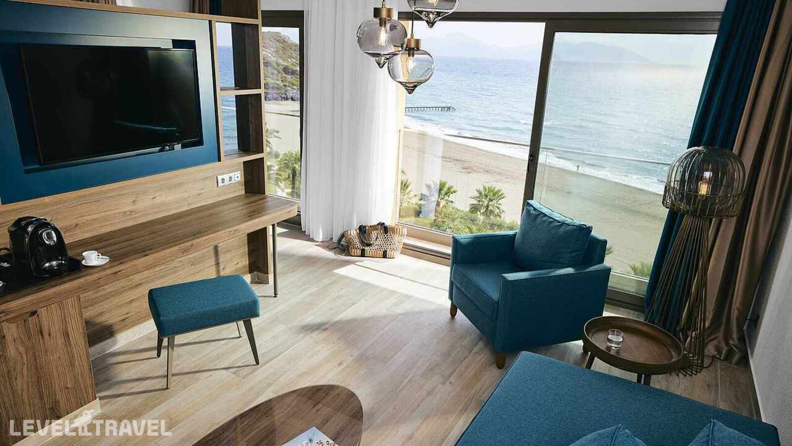 фотографии номера Полулюкс с боковым видом на море отеля Robinson Sarigerme Park Hotel в Турция(Саригерме) - фото №2