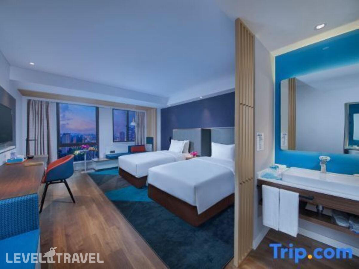 фотографии номера Улучшенный (две односпальные кровати) отеля Holiday Inn Express Shanghai Jinshan, An Ihg Hotel в Китай(Шанхай) - фото №5