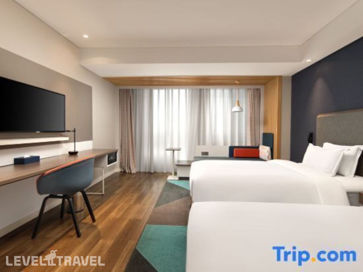 фотографии номера Улучшенный (две односпальные кровати) отеля Holiday Inn Express Shanghai Jinshan, An Ihg Hotel в Китай(Шанхай) - фото №4