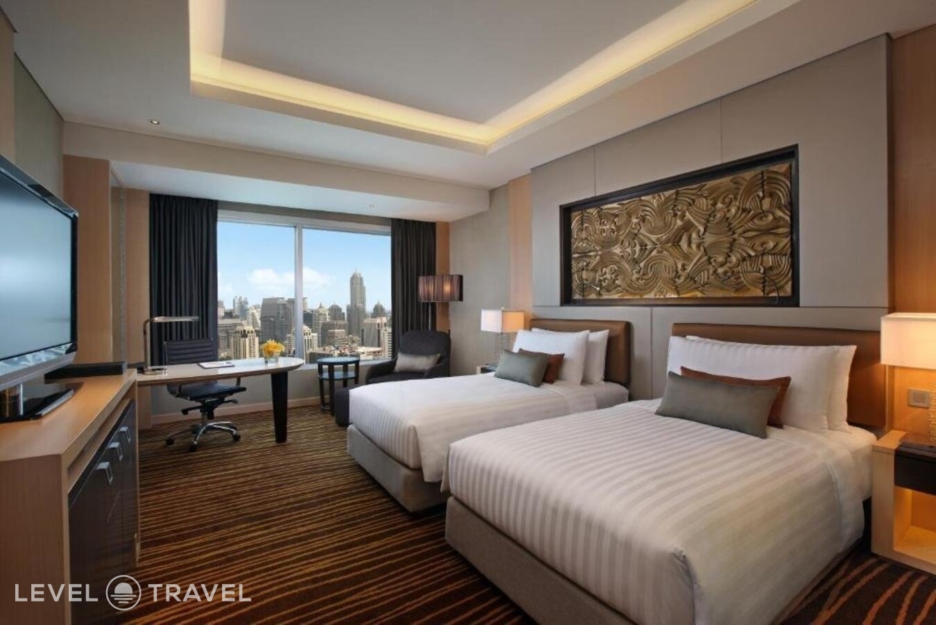 фотографии номера Гранд делюкс (две односпальные кровати) отеля Amari Watergate Hotel в Таиланд(Бангкок) - фото №1