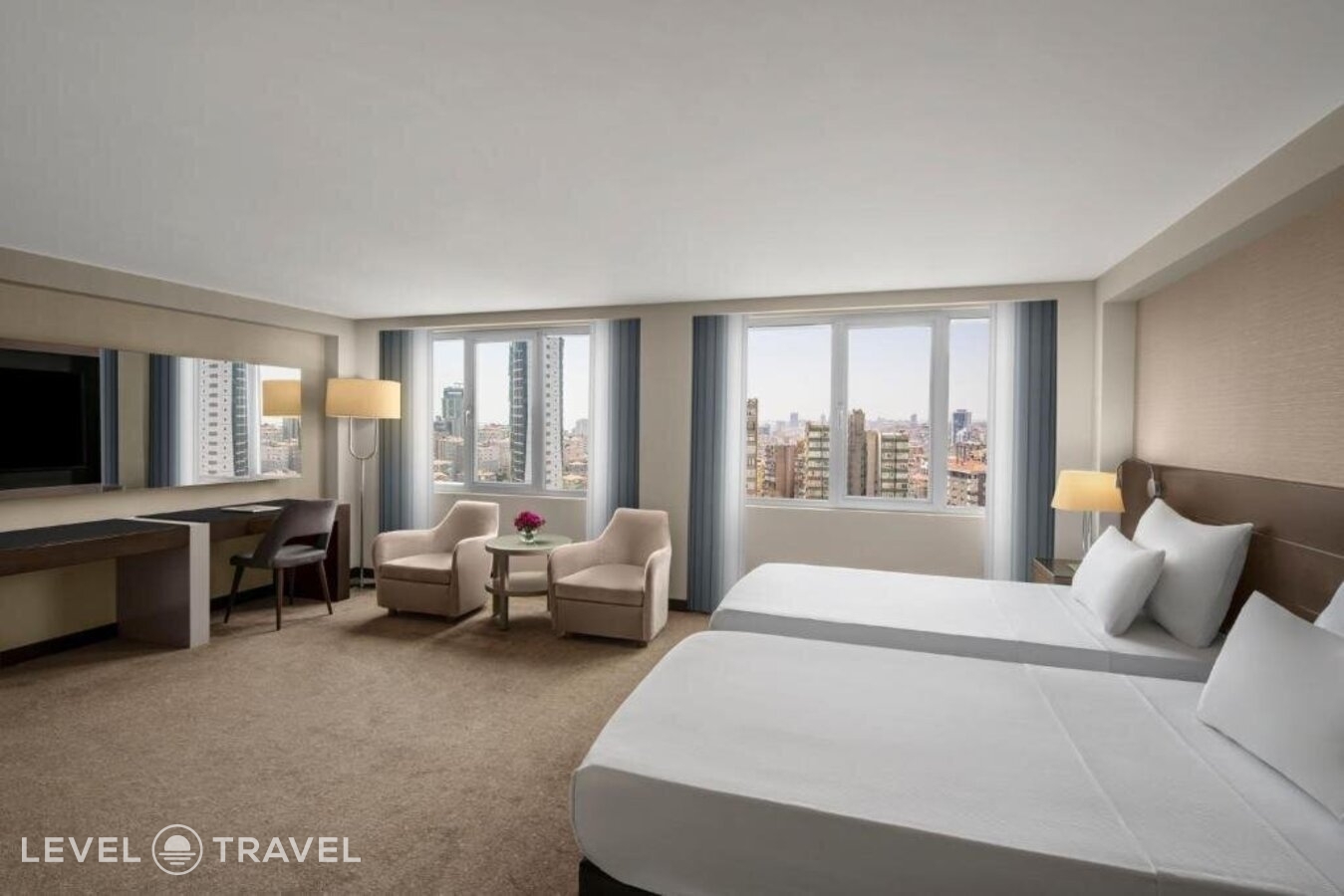 фотографии номера Гранд делюкс (две односпальные кровати) отеля Dedeman Istanbul Hotel в Турция(Бешикташ) - фото №1