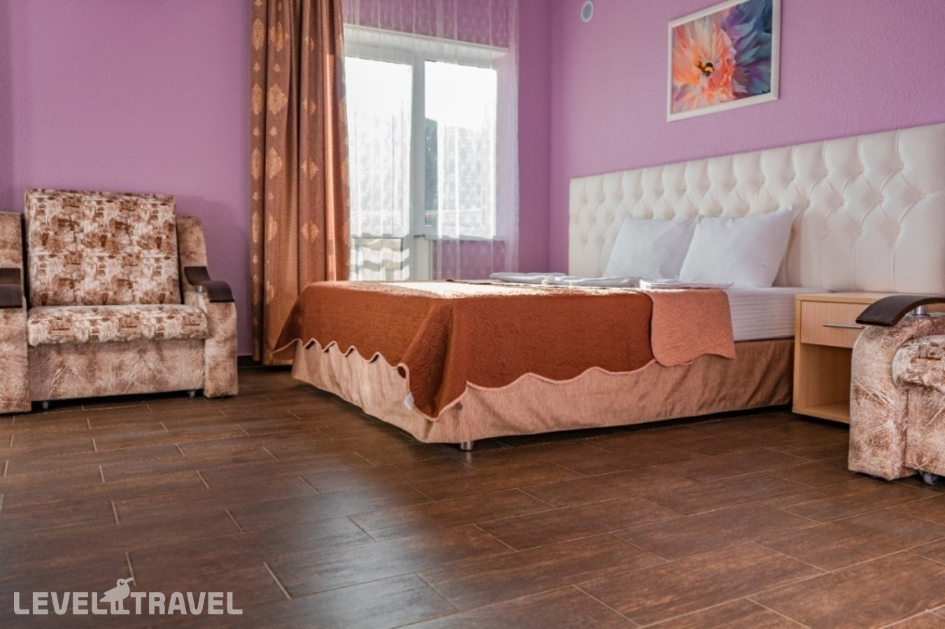 фотографии номера Четырехместный семейный с балконом отеля Golden Sunrise Hotel в Россия(Лермонтово) - фото №1