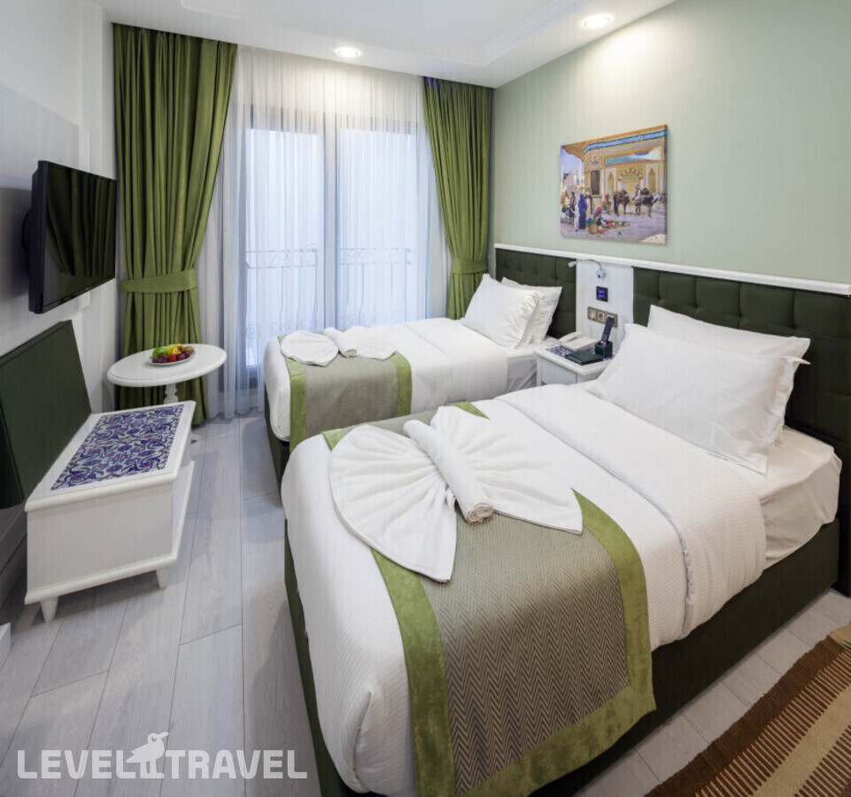 фотографии номера Стандартный (две односпальные кровати) отеля Obahan Hotel в Турция(Фатих) - фото №5