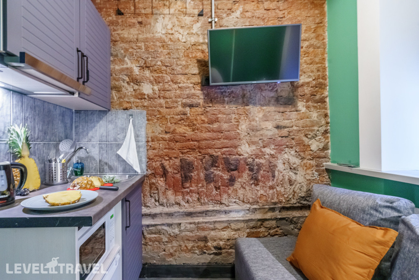 фотографии номера Номер Economy с видом на парк отеля Alpine Urban Garden (Альпин Урбан Гарден Апартаменты) в Россия(Центральный район) - фото №4