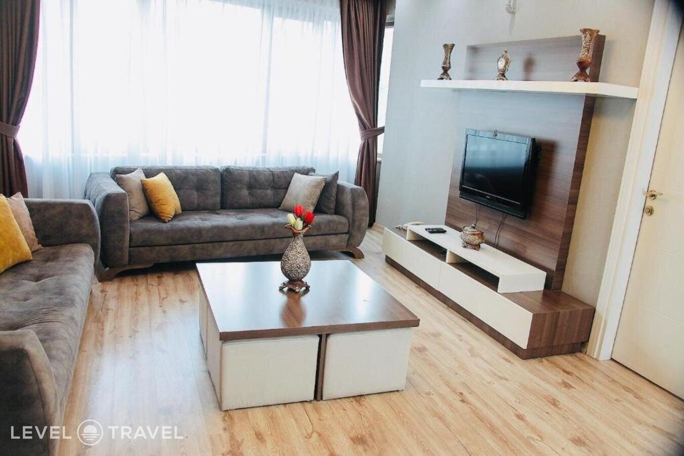 Апартаменты Deluxe с 2 комнатами двуспальная кровать — фото 11