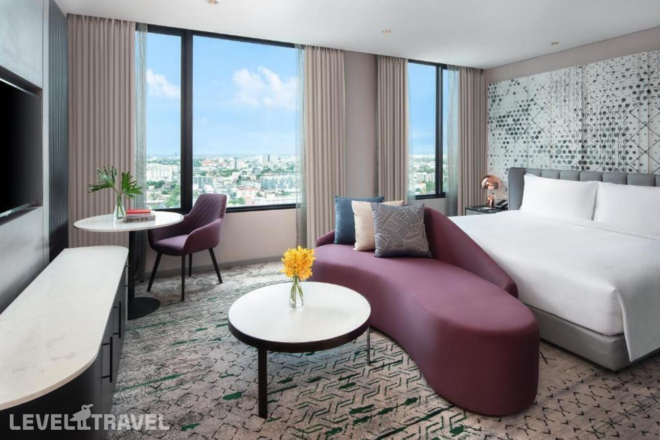 Двухместный Avani номер Skyline Deluxe двуспальная кровать — фото 1