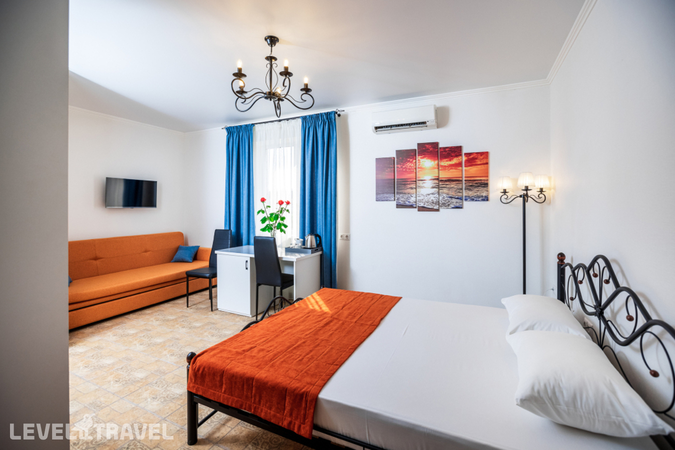Двухместный семейный номер Standard beachfront двуспальная кровать — фото 1
